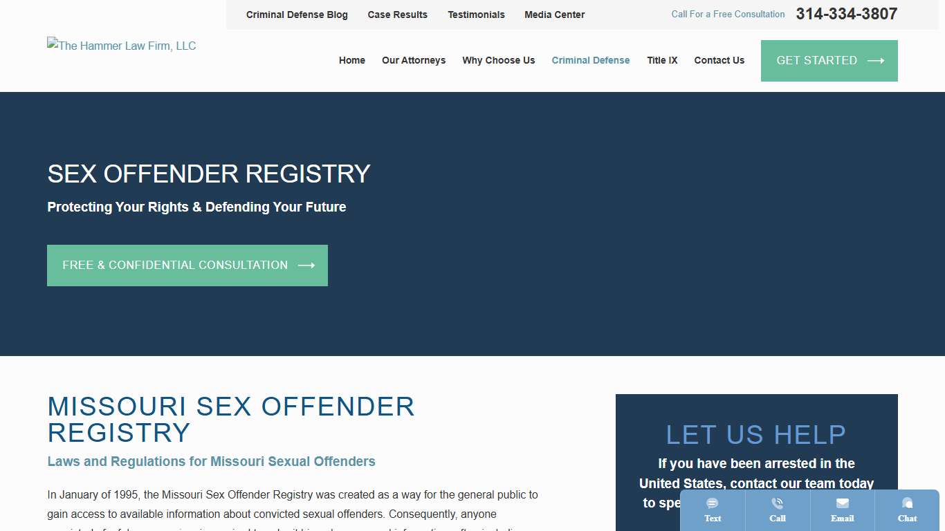 Missouri Sex Offender Registry Rules & Regulations